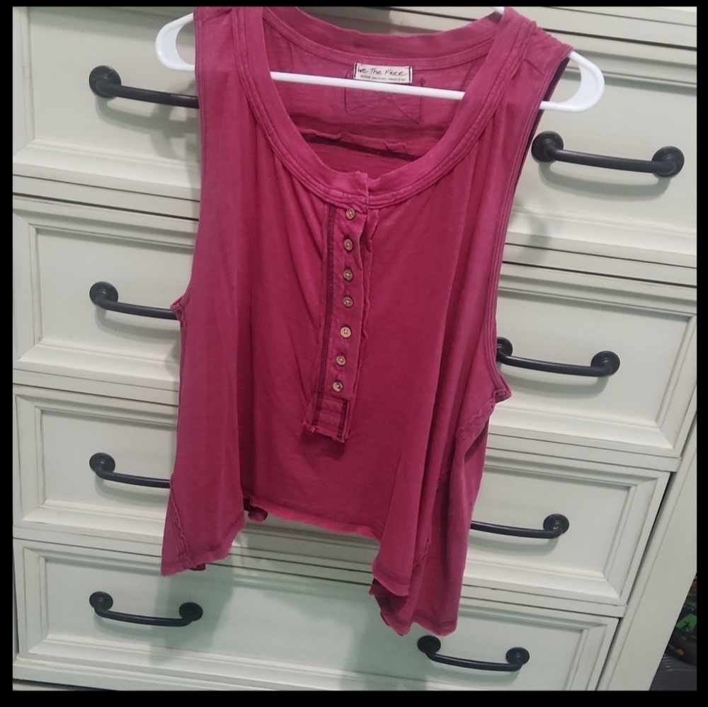 Free People Raspberry Tank Top - Picture 4 of 6